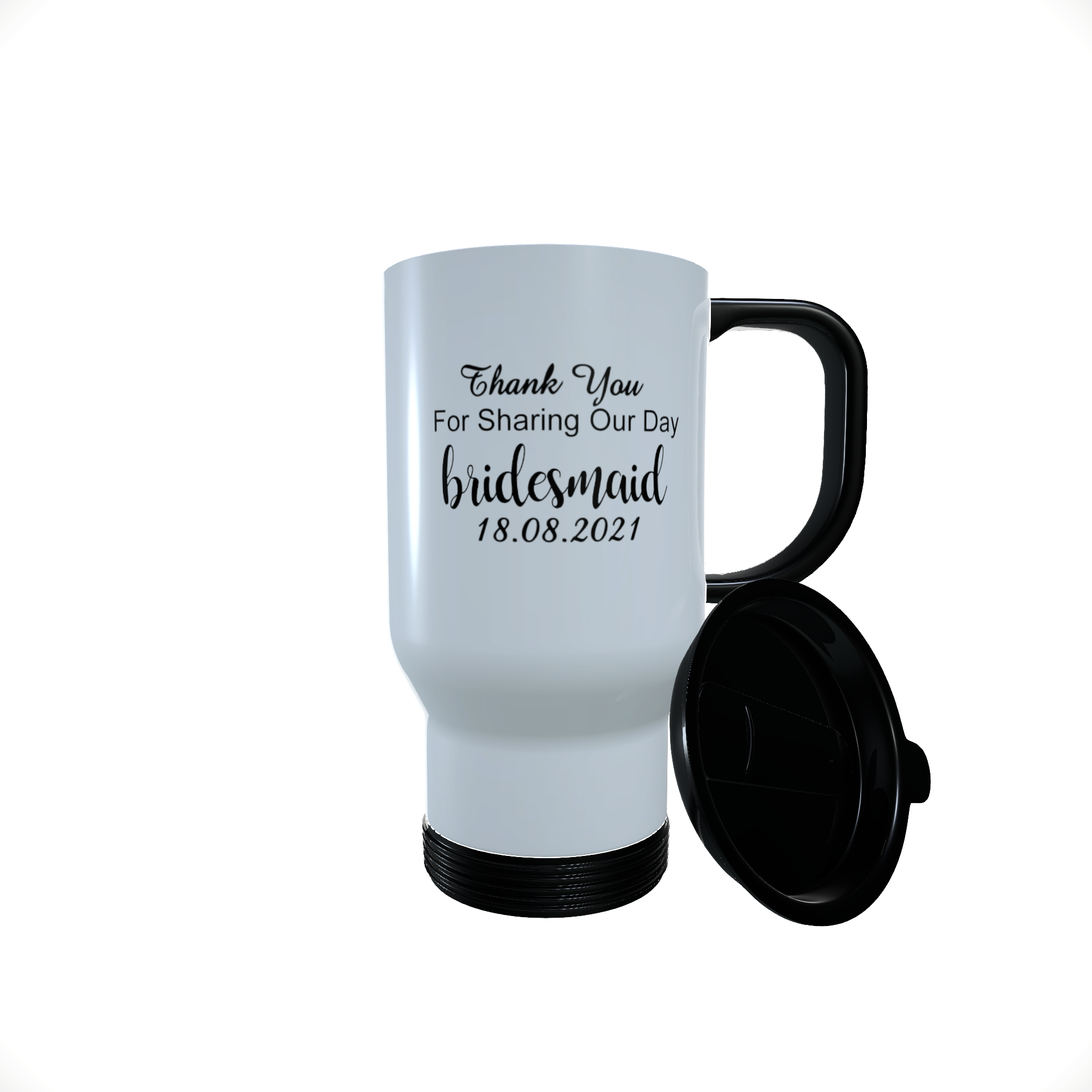Bridesmaid Personalised Travel Mug, Bridesmaid Gift, Bridesmaid